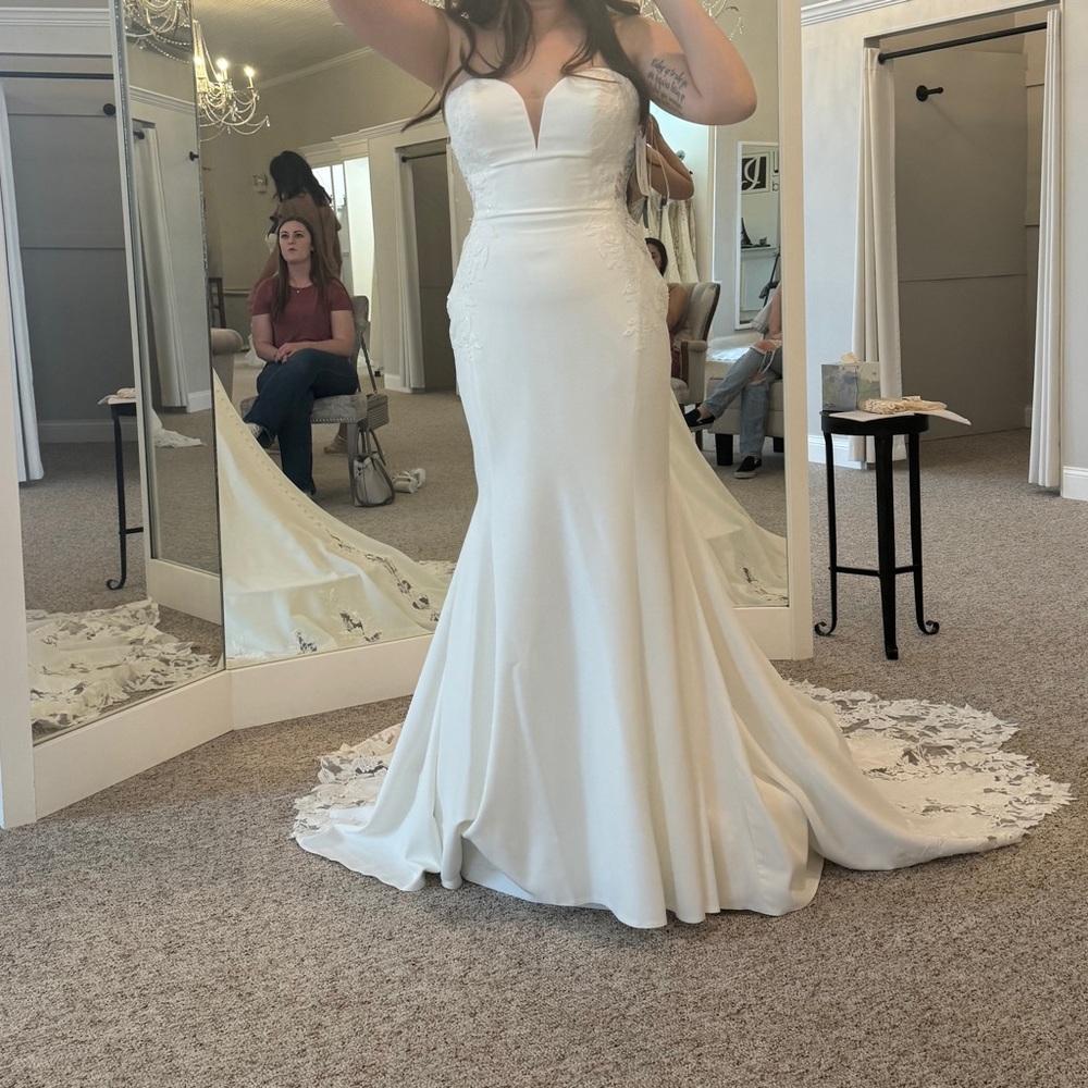 Allure Bridals A1214 Strapless Wedding Gown